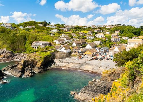 Cadgwith Cove Jigsaw Puzzles for Adults 1000 Jigsaws Boats Beach Cottages 1000 Piece Jigsaw Puzzles for Adults