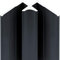 Schulte profilé d'angle intérieur 210 cm anthracite, pour panneau mural de salle de bain DécoDesign, revêtement décoratif douche, recoupable adaptable à la hauteur du panneau
