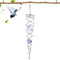 LSRVNM Garten Windspiel, Crystal Twister Klar, Windspirale, Vogelabwehr Reflektierende Windrad, Dekoration Garten für Protect Garten Hof BalkonInnen Außen (30 x 5 cm, Lila)