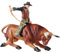 Bull Cowboy Auf Bucking Bull Statue Cowboy Rodeo Figur Bauernhoftiere Stierkampf Cowboy Akzent Figur