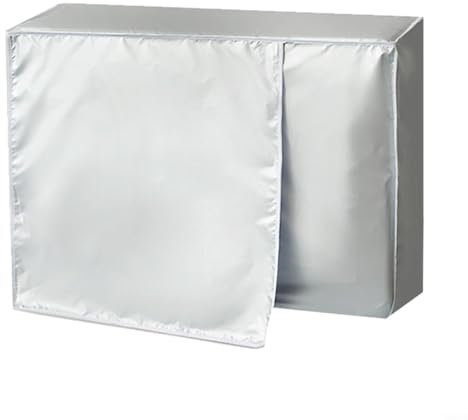 Cubierta exterior de tela Oxford para aire acondicionado, protector solar, impermeable, cubierta de poliéster plateado, refleja la luz solar, retrasa el envejecimiento (1-1.5P)