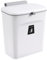 Poubelle Suspendue Cuisine 12L ,Poubelle Porte Cuisine avec Couvercle,Conception de porte coulissante anti-odeur,Adaptée à la cuisine,à la salle de bain,Au camping-car H29.5 x W16 x L26cm (1, Blanc)