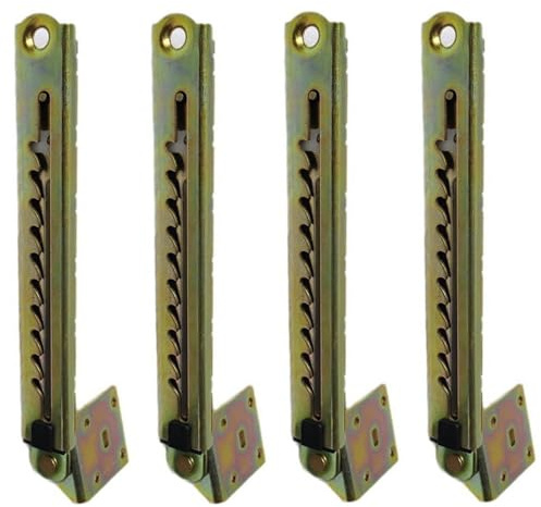 Supertool 4 Piezas De Bisagras Telescópicas Ajustables Con Varilla De Elevación Para Reposacabezas, Acero, No Fáciles De Doblar Y Romper