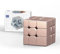 Moyu Mirror Cube 3x3 Magic Cube Magnetic Stickerless, 3D Puzzle Cube Toy for Beginners and Advanced Users(Ball Core Maglev Version - Rose Gold)