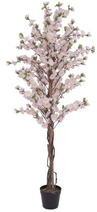 artplants.de Künstlicher Kirschbaum KUMIKO, rosa, 150cm - Kunstpflanzen Baum