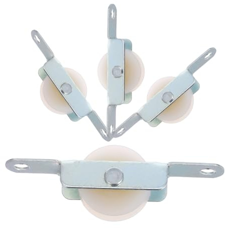 MOBUTOFU Ricambio Puleggia Scorrevole per Ombrellone da Giardino, 4 Pezzi | Struttura in Acciaio e Plastica, Installazione Semplice, Movimento Fluido, Compatibile Parasoli da Patio Esterni