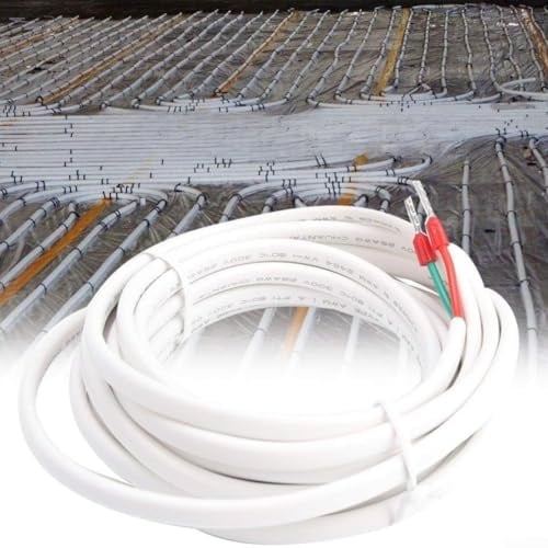300cm Thermostat Temperature Probe for Underfloor Heating, External Floor Sensor with 10K Resistance at 25°C and Thermoplastic Rubber Cable