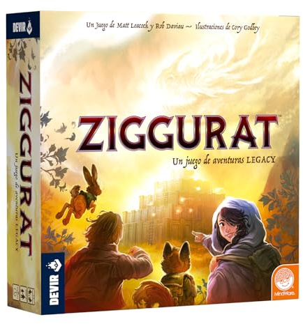 Devir Ziggurat – kooperatives Legacy-Brettspiel für Abenteuer und Mysterium | Evolutionskampagne in 6 Kapiteln | 3D-Board für 2 bis 4 Spieler ab 10 Jahren (BGZIGGES)
