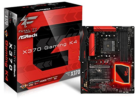 Asrock X370 Gaming K4 Mainboard mit Chip grau