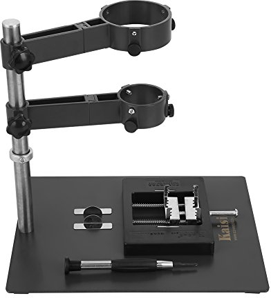 1 Satz Heißluftpistole Handstück Halter Reparatur Plattform Heißluftpistole Clamp Stand Halter mit 2 Befestigungen für BGA Rework Lötstation
