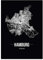 JUNIWORDS Stadtposter - Wähle Deine Stadt - Hamburg - 21 x 30 cm Poster - Schrift B - Schwarz