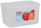 Décor 6L Tellfresh Airtight and stackable modular Oblong Food storage container. Graduated measure feature, BPA Free. Dishwasher, Microwave and freezer safe.