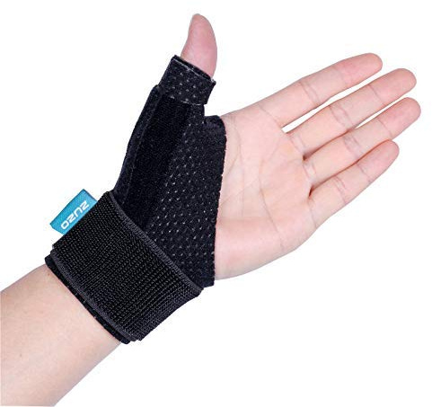 2U2O Compression Reversible Thumb & Wrist Stabilizer Splint(Improved Version) for BlackBerry Thumb, Finger, Pain Relief, Arthritis, Tendonitis, Sprained, Carpal Tunnel, Stable, S-M