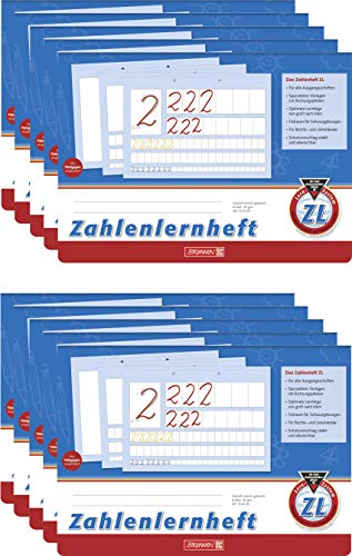 Brunnen Zahlenlernheft, 16 Blatt (10, A4 Lin. ZL)