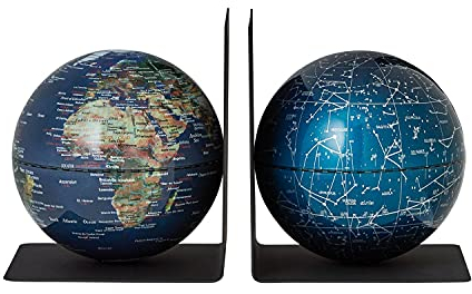 EMFORM Bookglobe Set de serre-livres Earth Galaxy