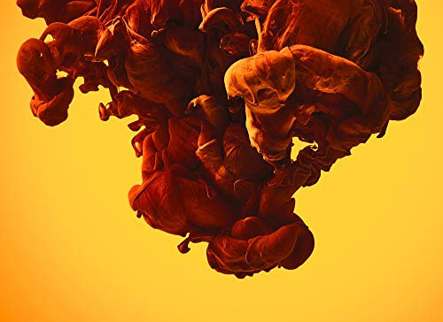 Livingwalls 118778 Designwalls Papier peint photo, 170 g de non-tissé par m²., Marron, jaune, orange, rouge, noir., 350 x 255 cm