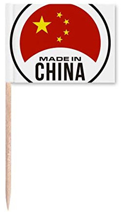 Bandera de China redonda nacional china para palillos de dientes decoración de fiesta
