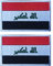 2 Stück AliPlus Irak-Flagge Aufnäher, bestickt, taktischer Militär-Aufnäher, Klettverschluss