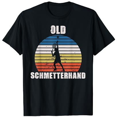 Old Butterhand Tennisspieler Lustiges Tennis T-Shirt
