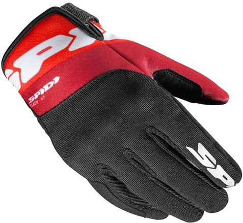 SPIDI Flash KP Motorradhandschuhe, Schwarz/Rot, M