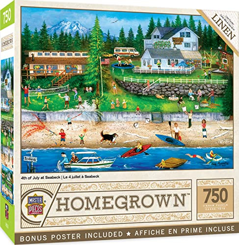 Masterpieces 750-teiliges Puzzle für Erwachsene und Familie – 4. Juli am Seabeck – 45,7 x 61 cm