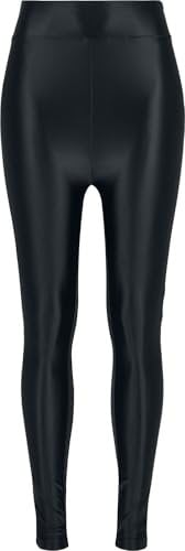 Urban Classics Damen Ladies Highwaist Shiny Metalic Leggings Hose, Black, L