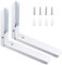 2 piezas Soporte Microondas Blanco,Hornos Plegable Soporte Pared,Soporte Pared Microondas,Con Tornillos Y Tubos De Expansión A Juego,Se Puede Utilizar En Hornos Microondas Y Hornos