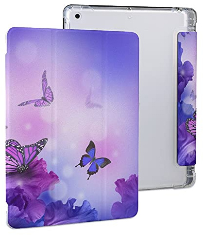 Butterfly Flowers Hydrangeas And Iris Case For Ipad Tablet Protective Cover IPAD 2020 （10.2in）