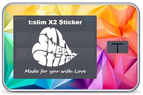 MySweetStitch Pumpen-Sticker für Tandem t:slim X2 Colorful | Individueller Look, passgenauer Zuschnitt, wasserabweisendes Premium-Vinyl, Schutz vor Kratzern