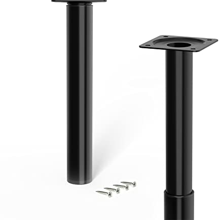 LouMaxx Möbelfüße schwarz Ø 30mm - höhenverstellbare Füsse für Möbel 210–350 mm – Füße für Möbel belastbar bis 30 kg – 4er Set Möbelfüsse schwarz inkl. Schrauben