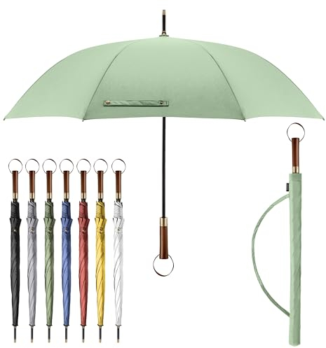 Sapor Design Regenschirm Stockschirm sturmfest Auf-Automatik windsicher | XXL groß & stabil für 2 Personen Damen & Herren | Golfschirm Reise – 123 cm Ø elegant | SAPOR MODERN