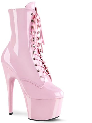 PROMI Tacchi Donna Tacchi Alti Rosa 15cm Moda Stivali Bassi Stivali Da Pole Dance
