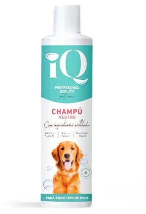 iQ Pet Care - Champú Neutro para Mascotas | Champú Hidratante para Perros y Gatos | Suavidad y Frescura para el Manto de tu Mascota | Cuidado Completo para Pelaje y Piel - 300 ml