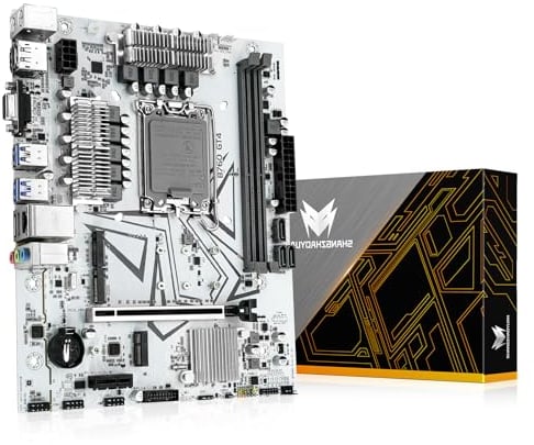 SHANGZHAOYUAN B760 GT4 Motherboard LGA 1700 for Intel Core I3/i5/i7/i9 12th 13th CPUs (Dual Channel DDR4, PCIe 4.0, NVME/NGFF M.2, SATA 3.0, WIFI M.2, Gb LAN)