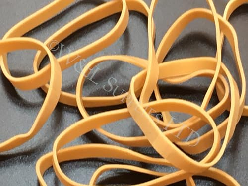 Pack of 100 Extra Large No.69 Rubber Elastic Bands - 150mm x 6mm - Versatile and Durable for Various Applications