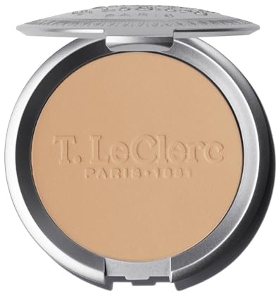 T. LeClerc - Poudre Compacte Dermophile Formule Soin - Teinte 02 Banane - Made in France - Testée Sous Contrôle Dermatologique (08 SAHARA)
