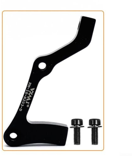 SMZhomeone Colonna B Anteriore e Posteriore 203 mm in Nero, Adattatore Pinza Freno a Disco IS 180203 mm (E Nero)