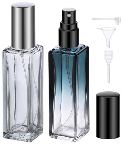 Segbeauty Parfum Zerstäuber für Unterwegs, 2 Stück 20ml Parfümzerstäuber Nachfüllbar, Perfume Travel Bottle, Kleine Parfümflaschen zum Befüllen, Taschenzerstäuber für Reisen