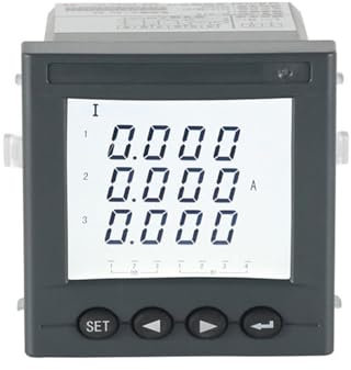 ISIRYK 3 Phase AC Power Meter Electric Data Logger Multi Function Dual Energy Measuring LCD Panel Power Meter AMC72L-E4/KC