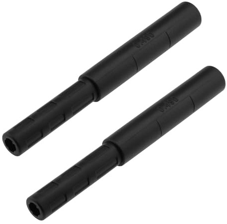 Be In Your Mind 2PCS Golf Club Extension Rod 127.4x15.5mm Small End Outer Diameter 12.5mm Small End Unner Diameter 7.4mm Carbon Fiber Extension Rod Black