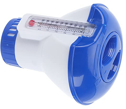 Distributeur de Produits Chimiques Flottant pour Piscine, avec Thermomètre, Chlore, Fournitures de Spa, Spa
