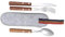 Anneome 1Ensemble Ustensiles de Camping Acier Inoxydable Transport Kit Fourchette Cuillère et Couteau Pratique pour Pique Activités de Plein Air
