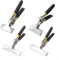 Sheet Metal Bending Pliers Hand Seamer Wide Jaw Straight Tools For Welding Clamp, Straight Edge Former Bender, Bending and Flattening Seaming Pliers(B)