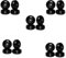 Goorvoucs Skateboard mit Lagern 52X30Mm Street PU Skateboard Teile Cruiser Longboard (20Er Set) Schwarz
