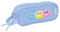 Smiley World Joyful Federmäppchen, doppelt, recycelbarer Stoff, Federmäppchen für Kinder, ideal für Kinder im Schulalter, bequem und vielseitig, Qualität und Widerstandsfähigkeit, 21 x 6 x 8 cm,