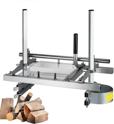 Chainsaw Sawmill, 20/24/36 Chainsaw Milling Machine, Sandboard Thickness Ranges from 1/2 to 12/Ergonomic Handle That Allows, for Woodworker/Builders