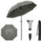 WOLTU Sombrilla Playa φ155cm, Parasol Grande Ajustable en Altura y Ángulo, Sombrilla Protección UPF 50+ con Bolsa de Transporte, Parasol Redondo de Poliéster para Playa Jardin Piscina, Gris Oscuro