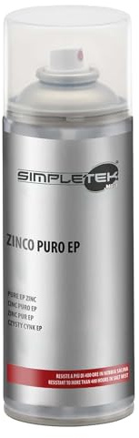 SIMPLETEK - Bomboletta Spray Vernice Zincante Zinco Puro EP A Freddo Per Metalli Galvanica Protegge Dall'Ossidazione 400 ml (1 pezzo)