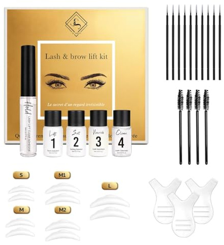 SI SHINY - Kit Rehaussement de Cils Professionnel – Lash Lift & Brow Lift – Effet Jusqu’à 8 Semaines – Usage Salon & Maison