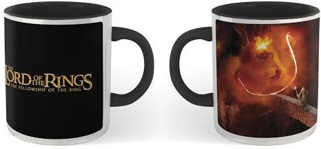 Zavvi Lord of The Rings You Shall Not Pass Mug - Black